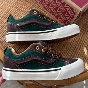 Vans Classic Brown and Green Shoes